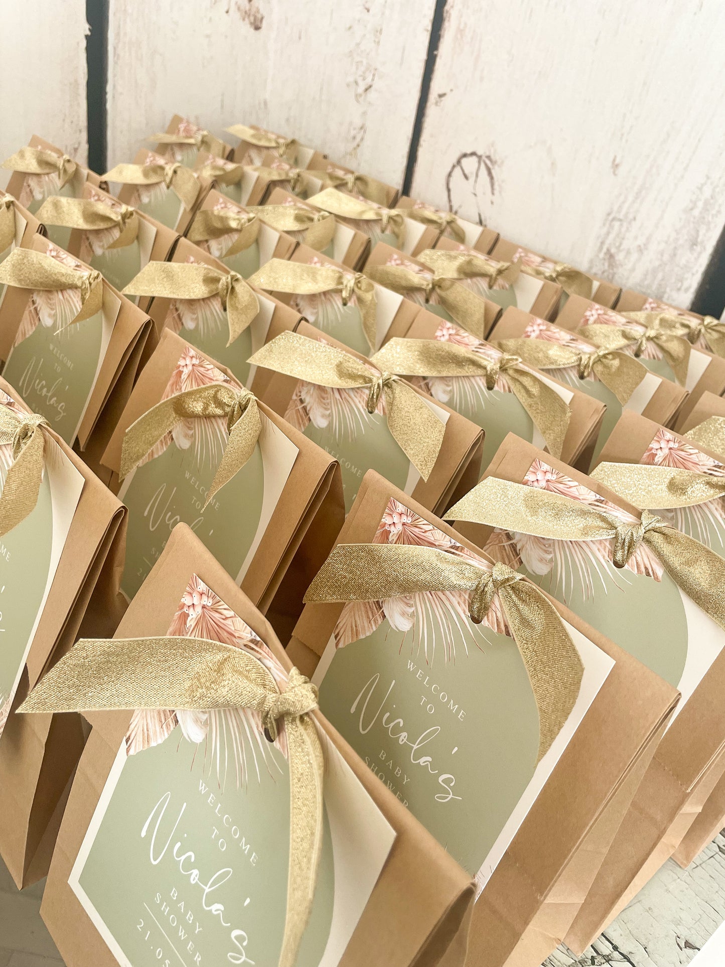 Sage Green & Pampas Baby Shower Package